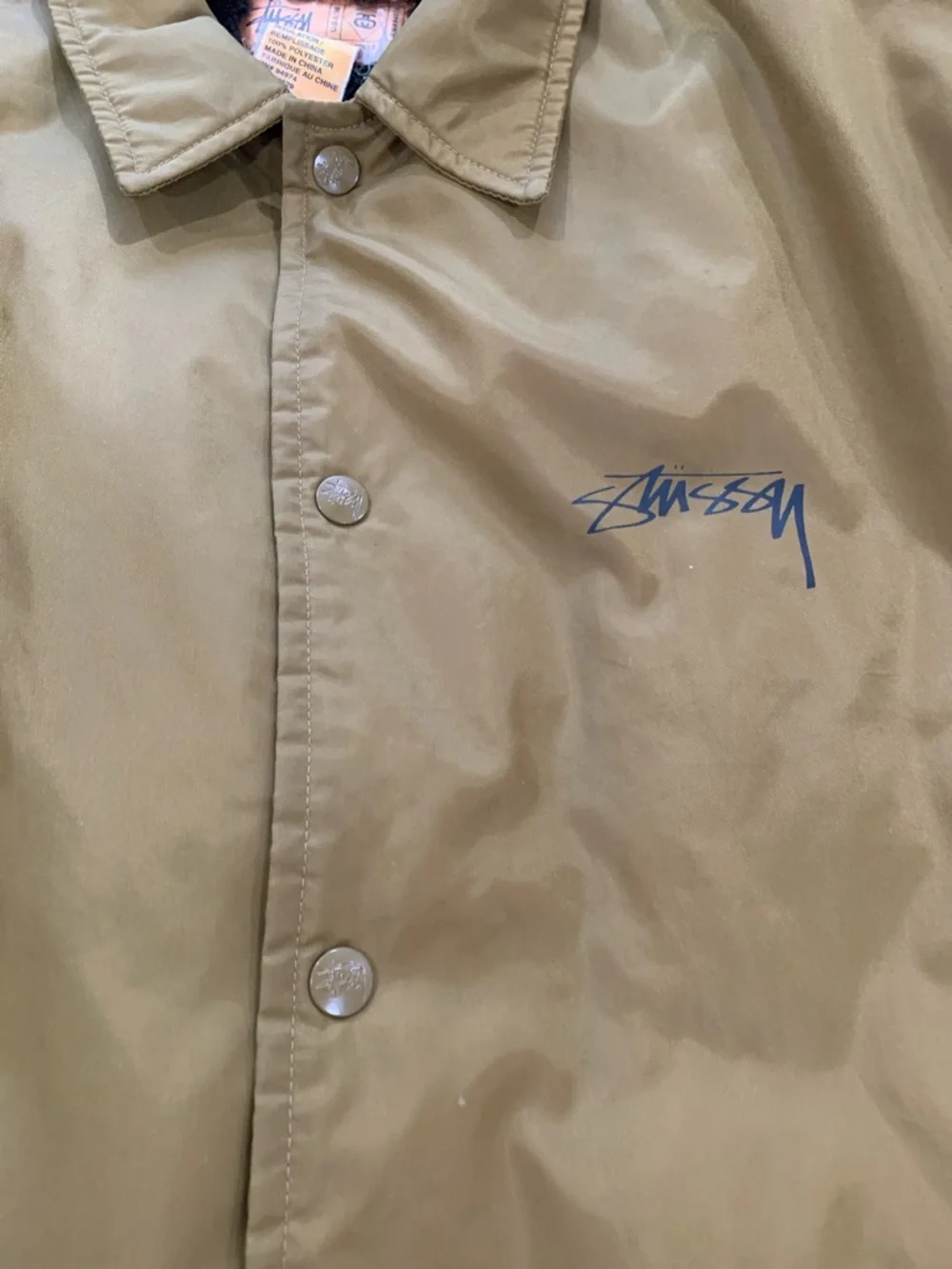 Stüssy Vintage Faux Fur Lined Thermolite Size Large Men’s‎ Jacket